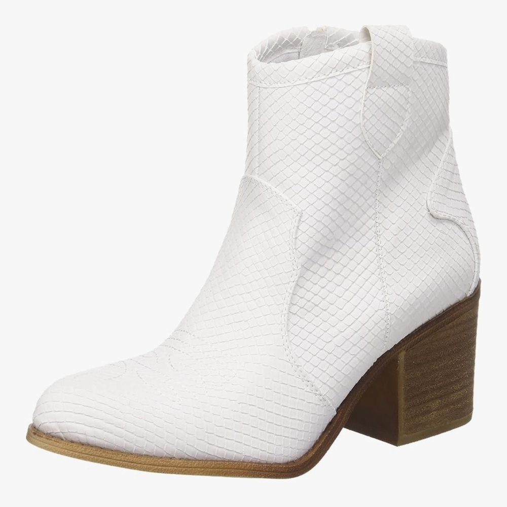 Dirty laundry White Textured Ankle Boots z